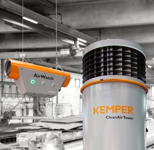 Industrie 4.0 beim Arbeitsschutz: Auf der Schweißen und Schneiden vernetzt KEMPER unterschiedliche Systeme wie AirWatch miteinander.